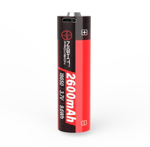 3.7V 2600MAH USB RECHARGEABLE 18650 BATTERY LI-ION  5.2A & USB CHARGER CABLE