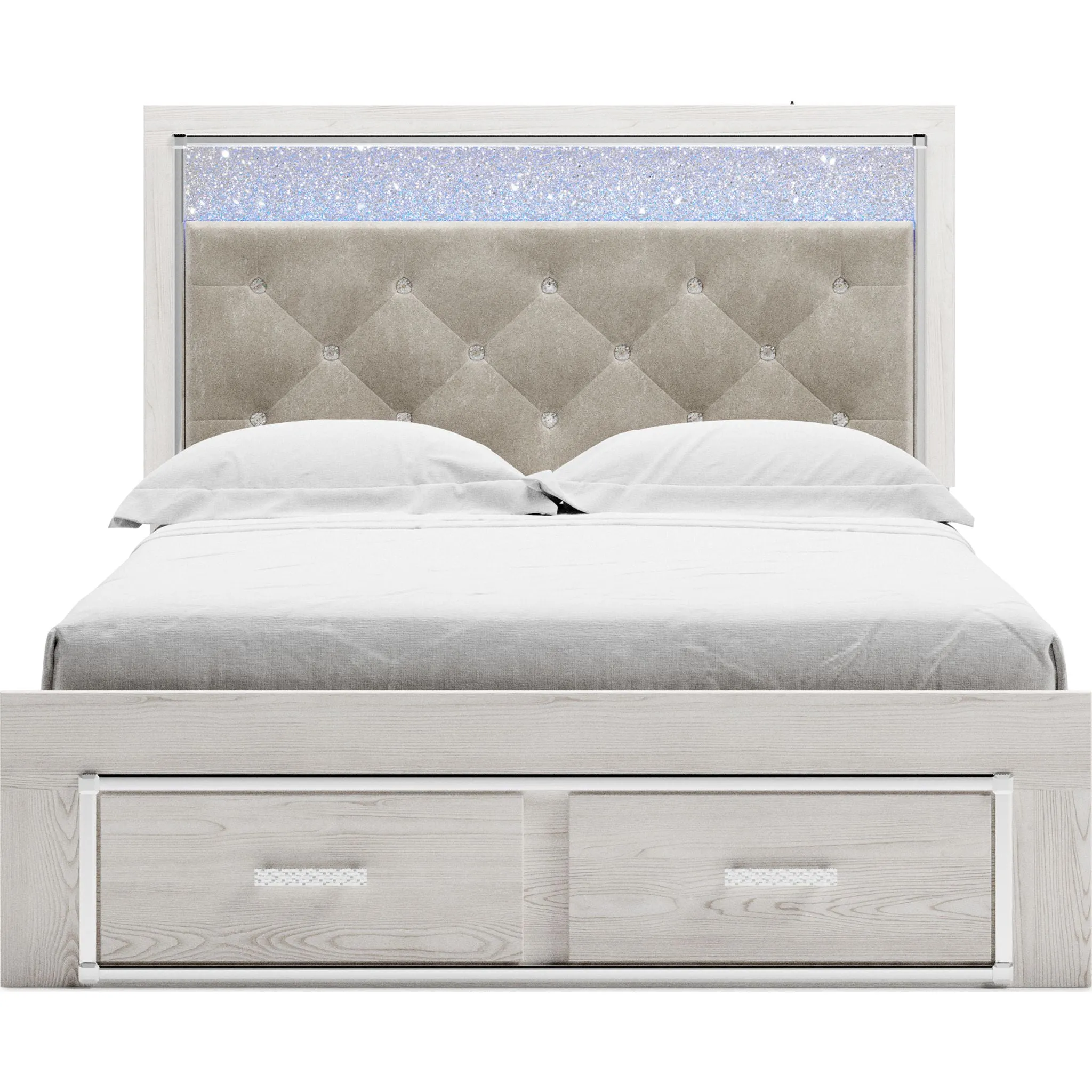 Altyra Storage Bed - White