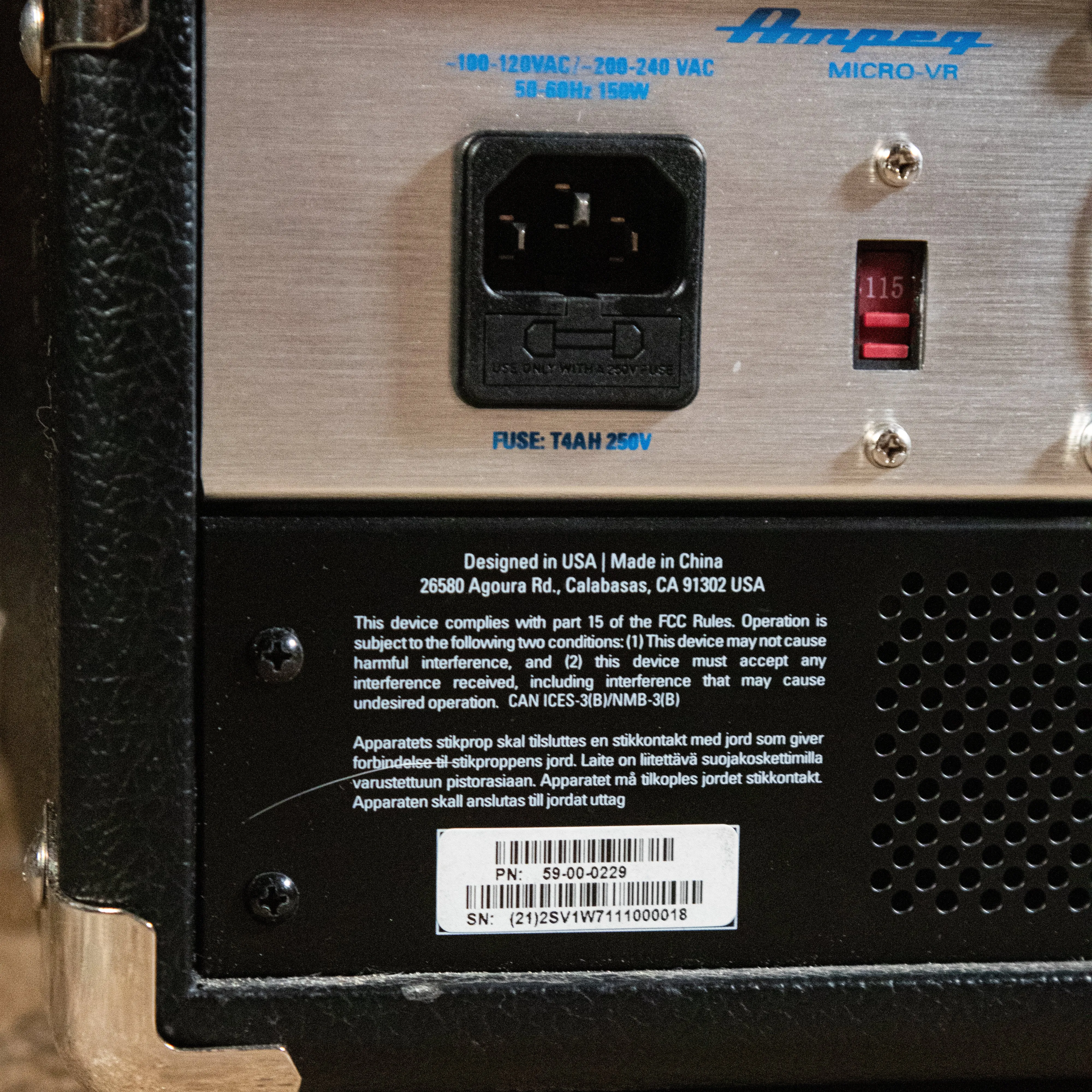 Ampeg Micro VR Bass Guitar Amplifier Head - Used