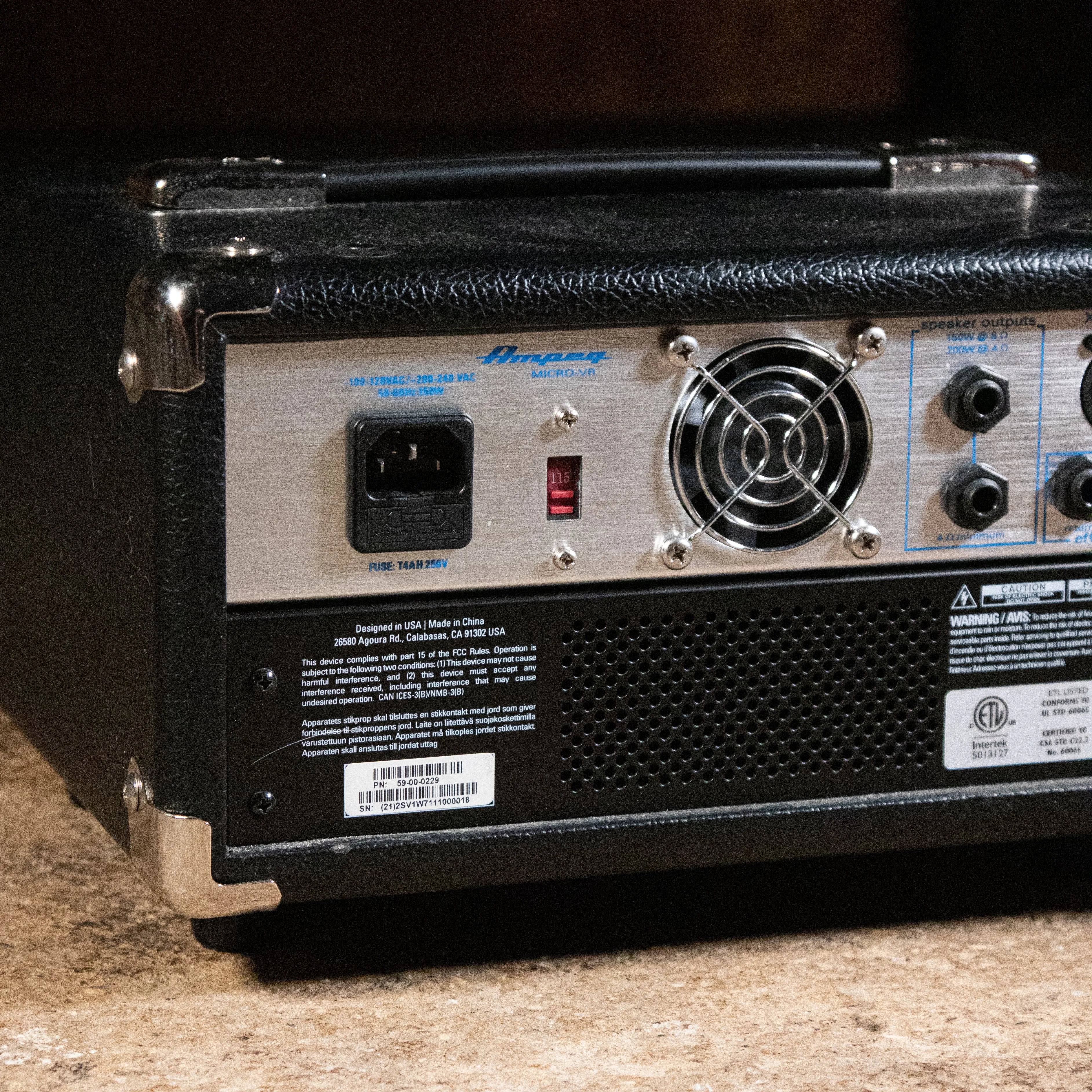 Ampeg Micro VR Bass Guitar Amplifier Head - Used