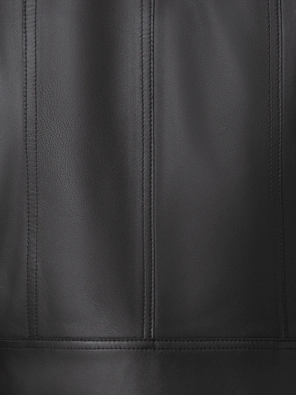 Asymmetrical Leather Biker Jacket
