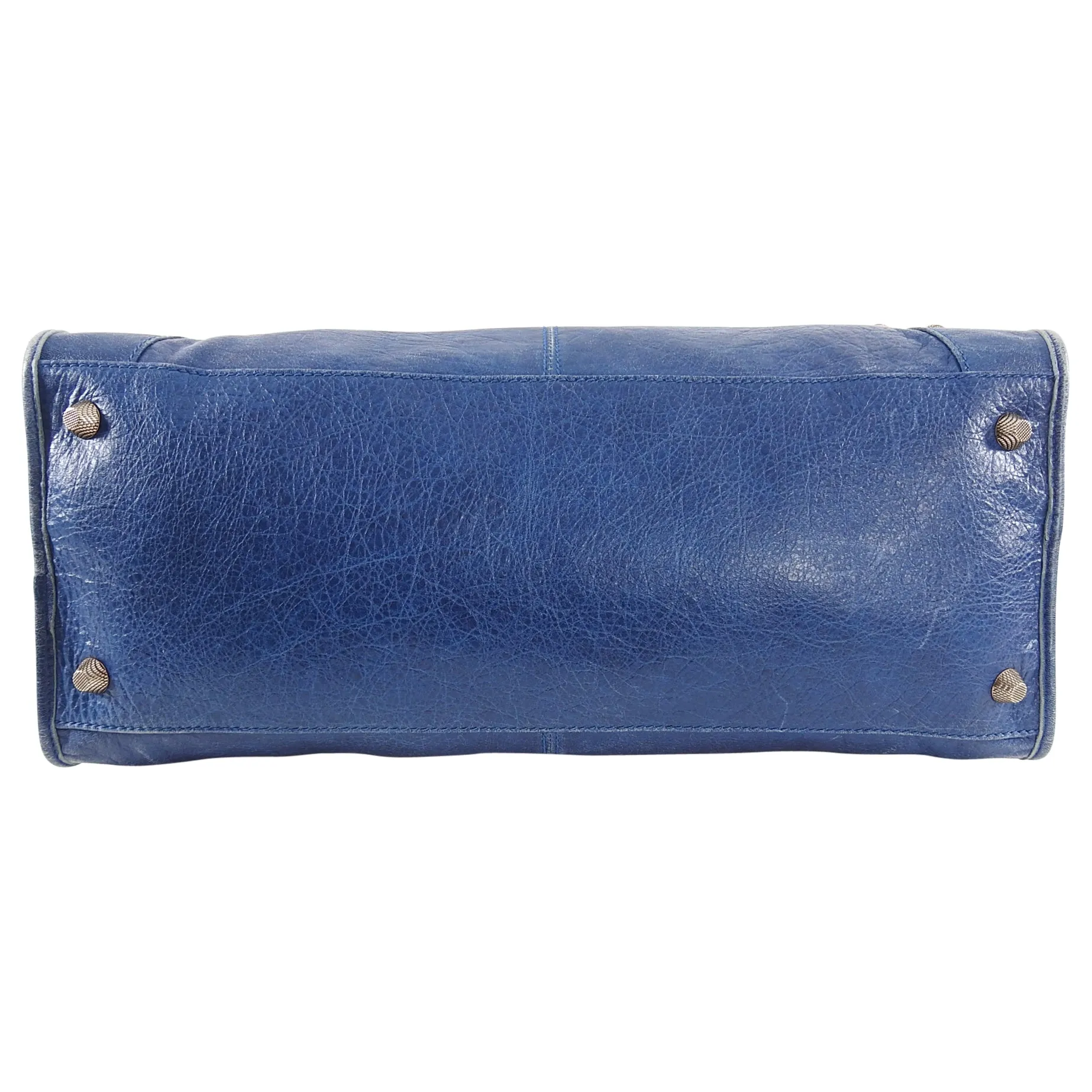 Balenciaga Blue Lambskin Large Giant 21 Work Bag