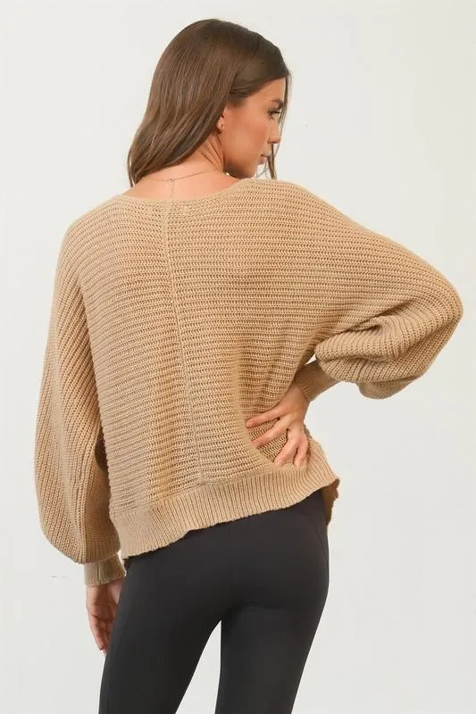 Balloon Sleeve Sweater