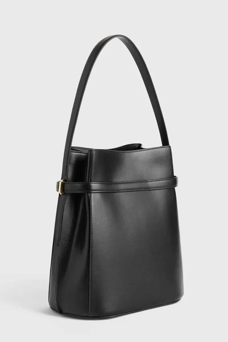 Belted Bucket Bag