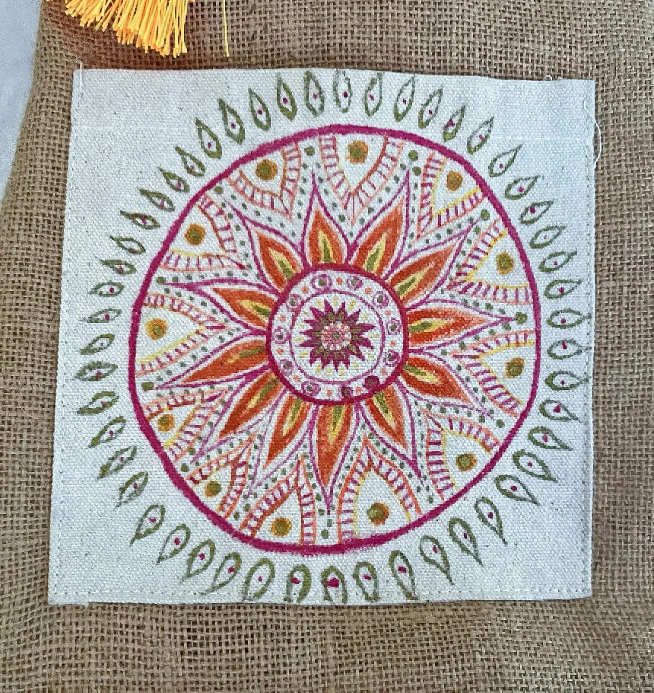 Boho Collection -Blazing Mandala Satchel
