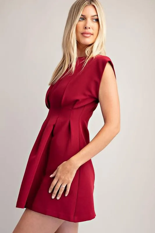 Burgundy Mini Dress