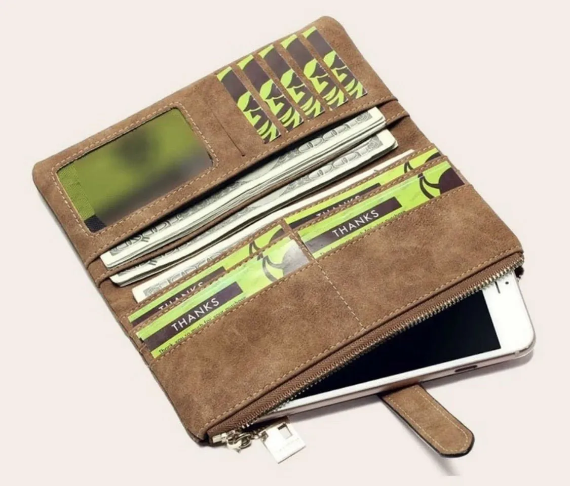Caramel Suede Wallet