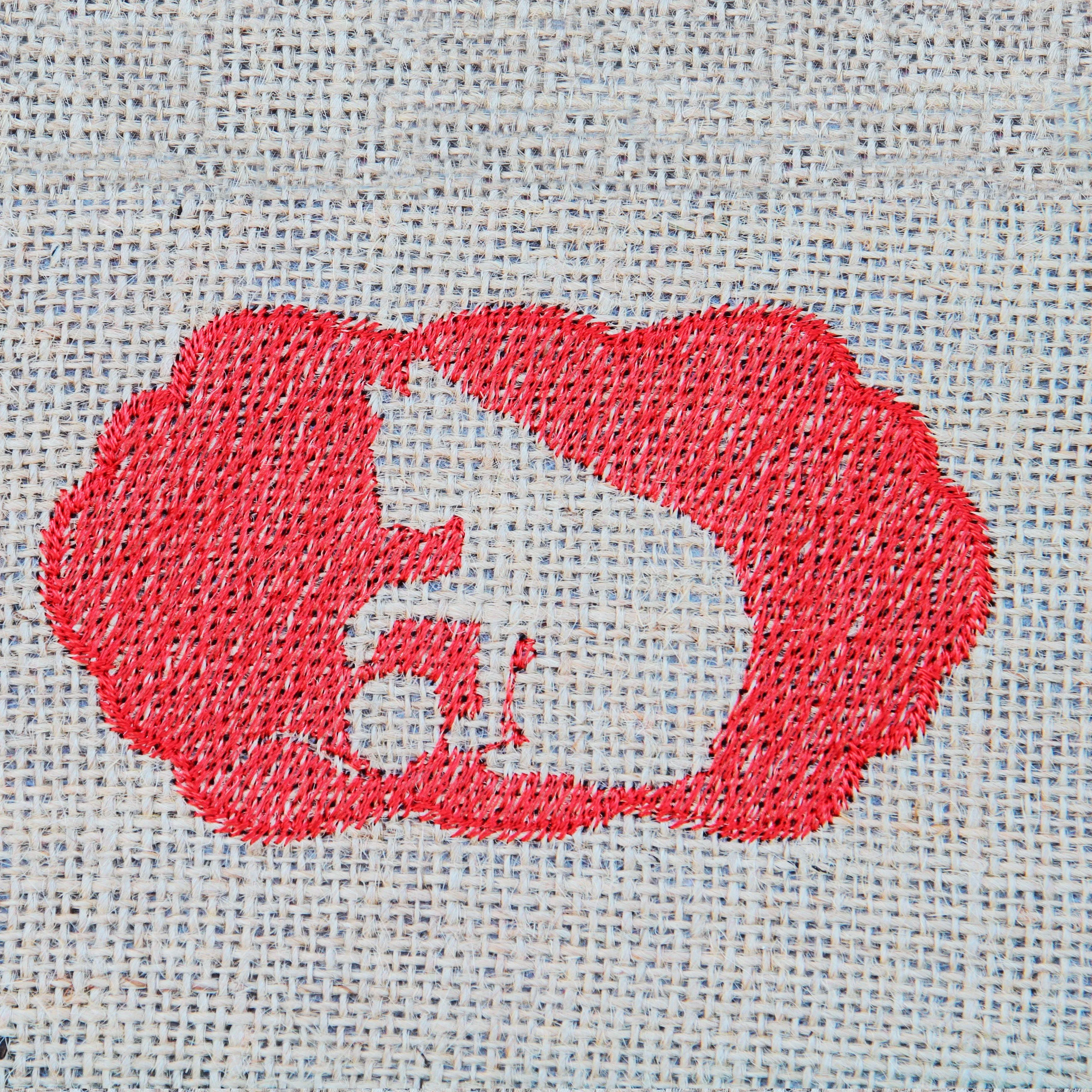 Cat Playing with Ball of Yarn Silhouette