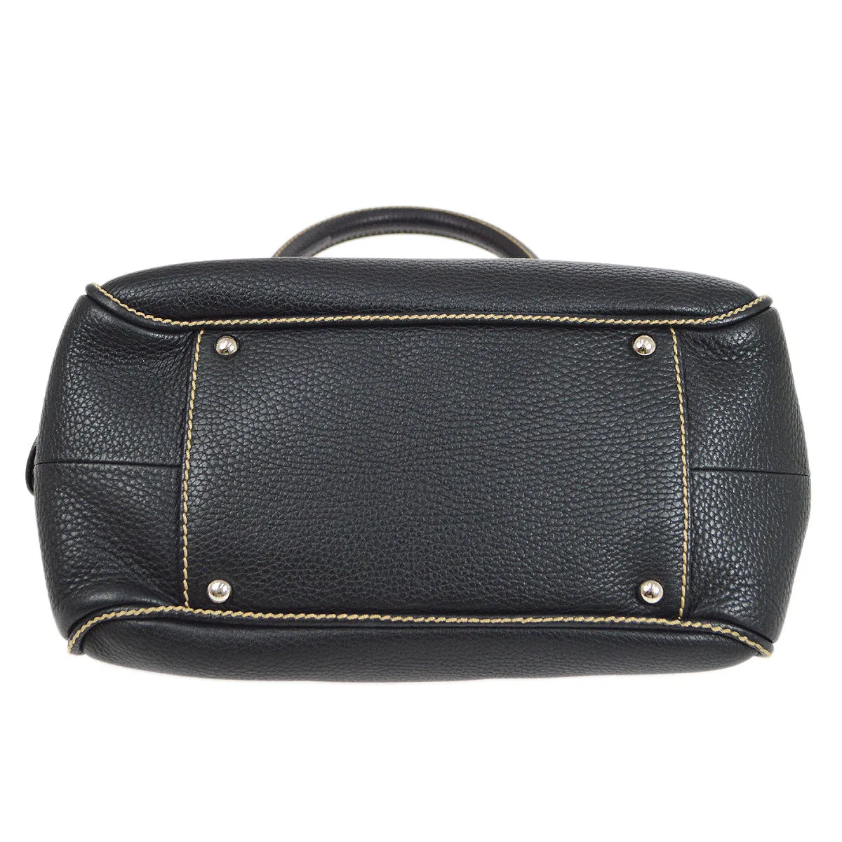 CHANEL 2003-2004 Black Caviar Skin Tassel Handbag 30420