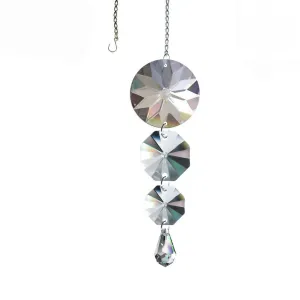Clear Waterfall Prisms Crystal Suncatcher 5 inch Magnificent Brand