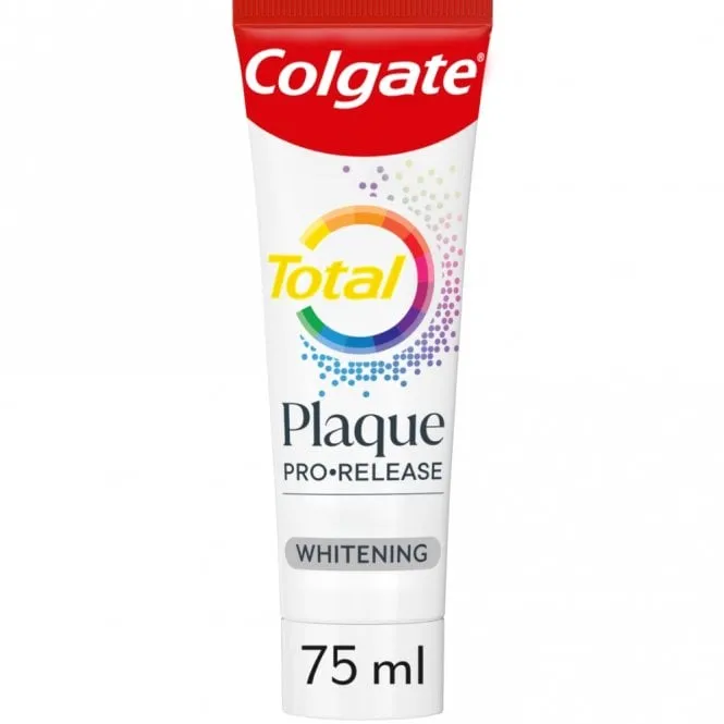 Colgate Total Plaque Pro-Release Whitening Toothpaste Trio 3 x 75ml