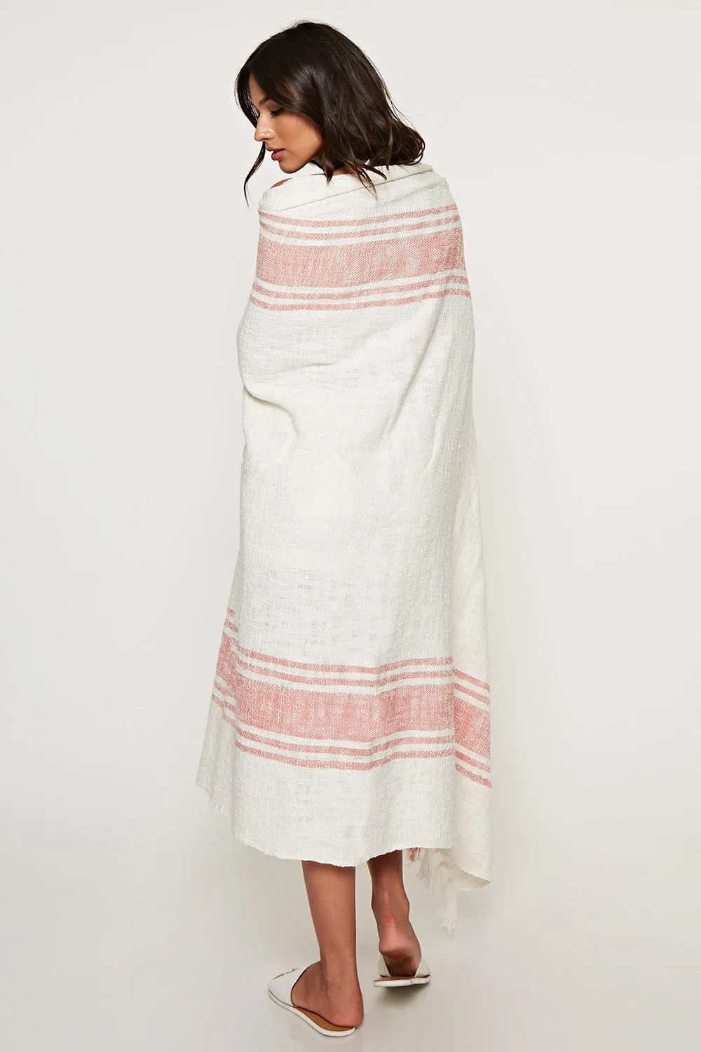 Cotton Striped Cotton Throw