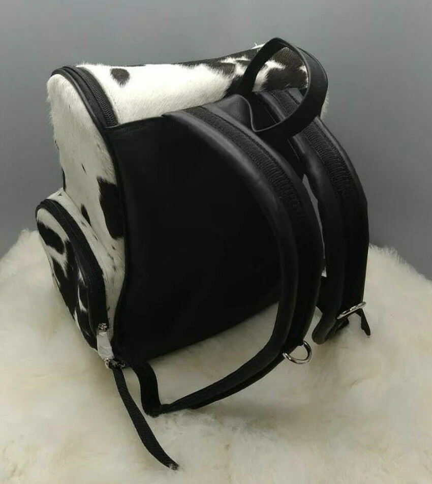 Cowhide Skin Backpack