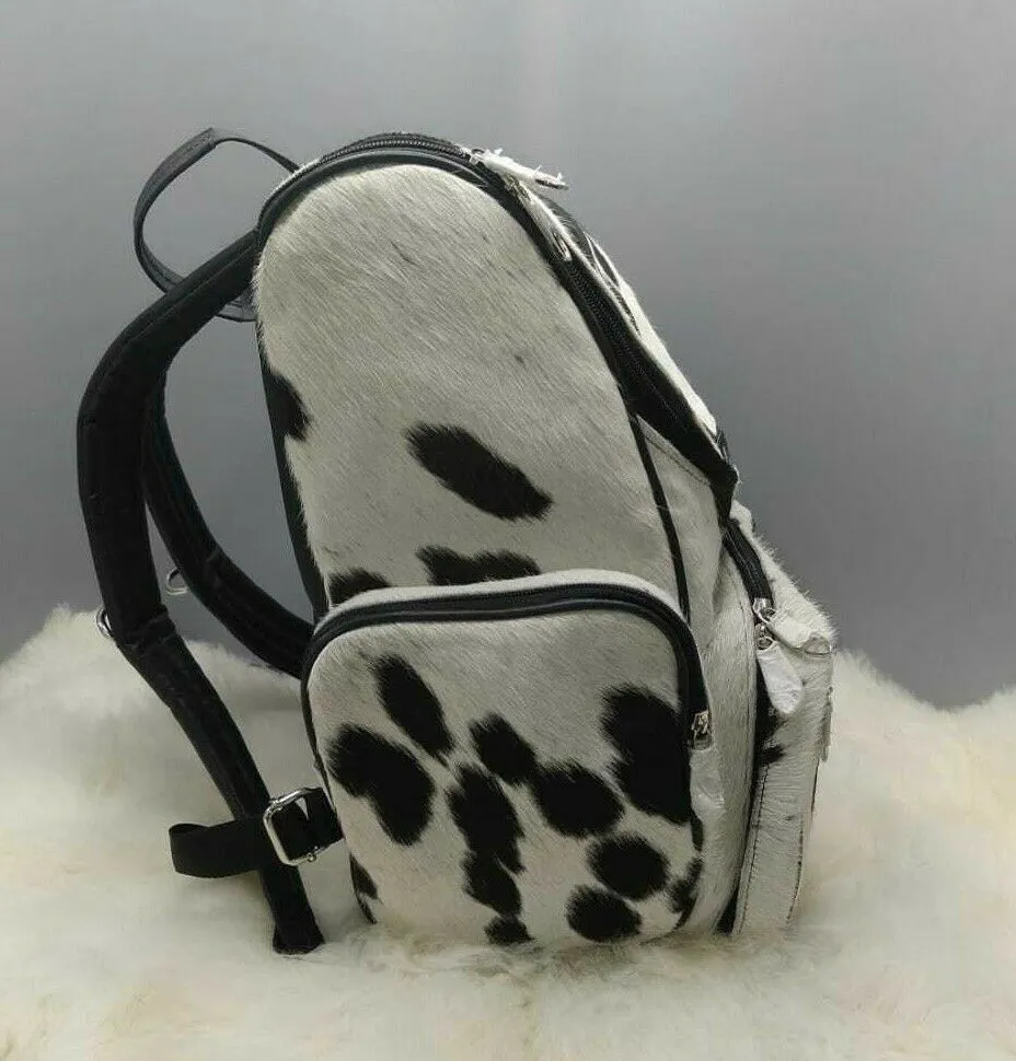 Cowhide Skin Backpack