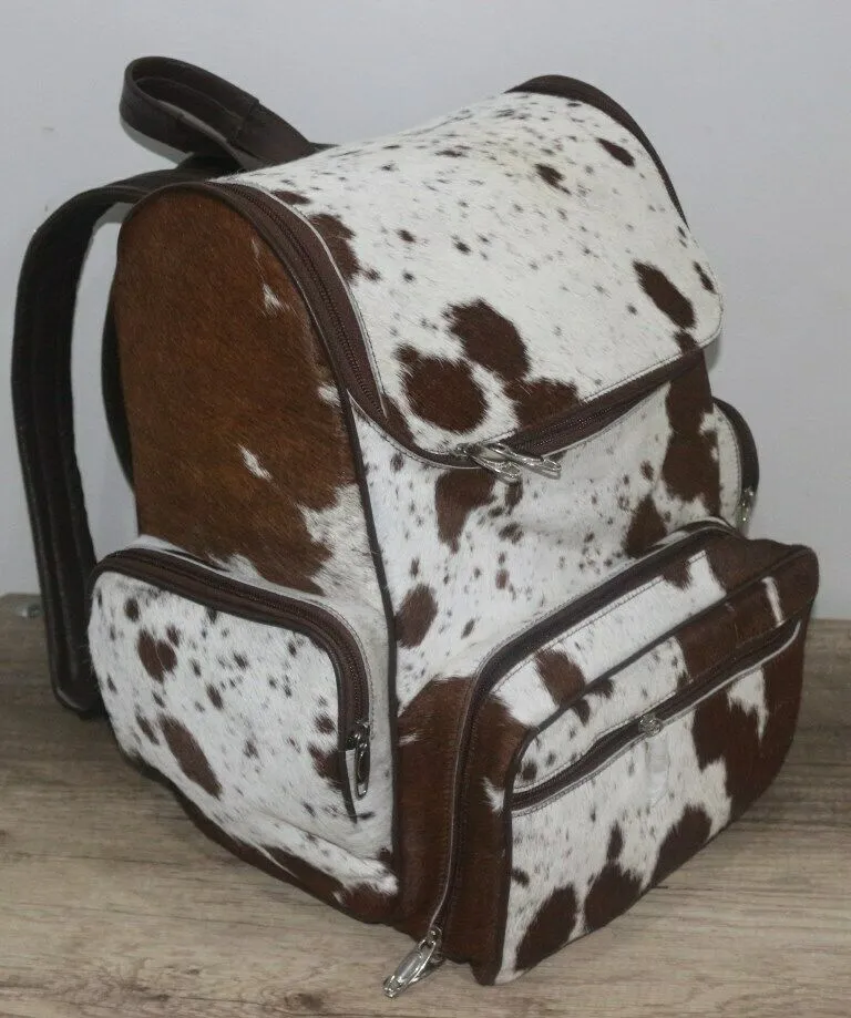 Cowhide Skin Backpack