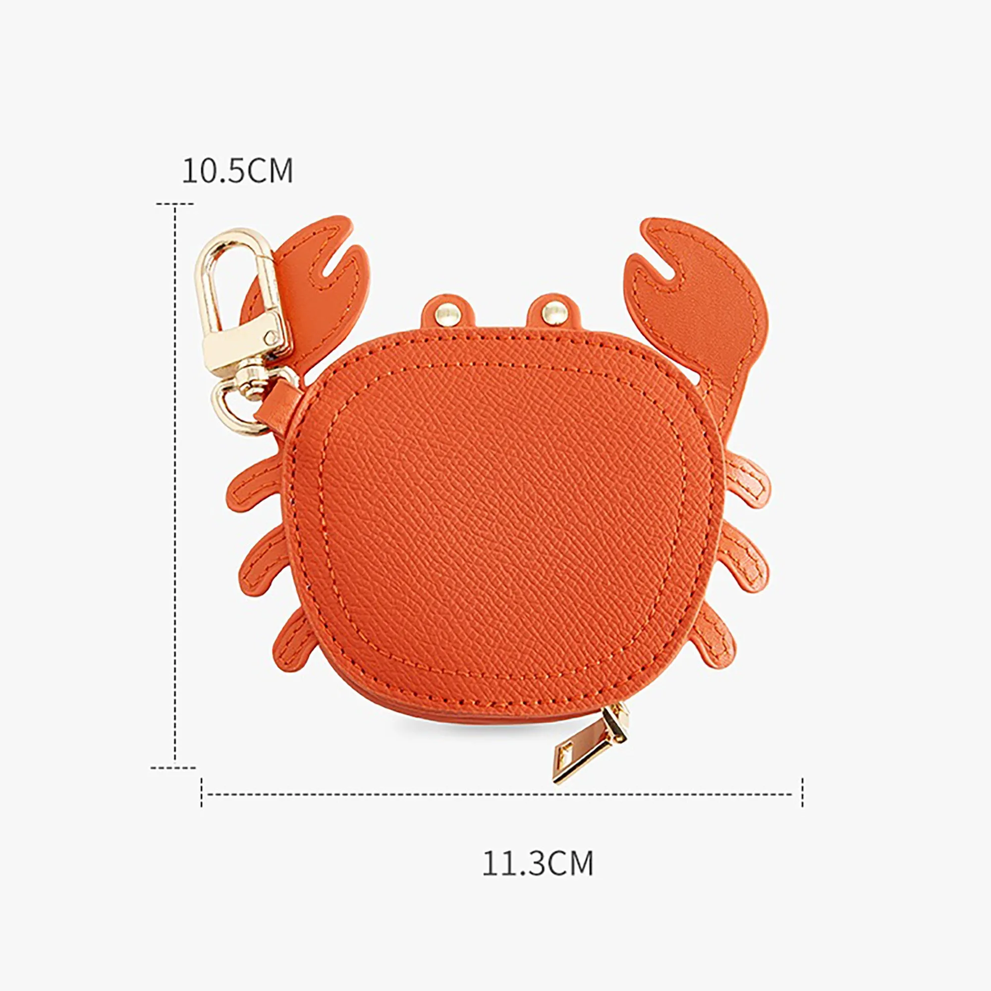 Crap charm, genuine leather coin purse, headphone bag pendant, cute accessory for bags and backpacks, creative and exquisite.
