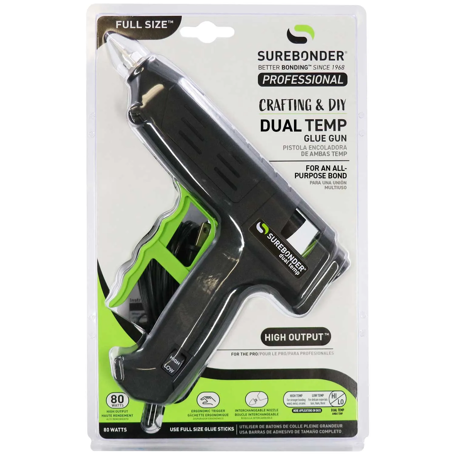 DT-750 80 Watt Full Size Dual Temperature Hot Glue Gun
