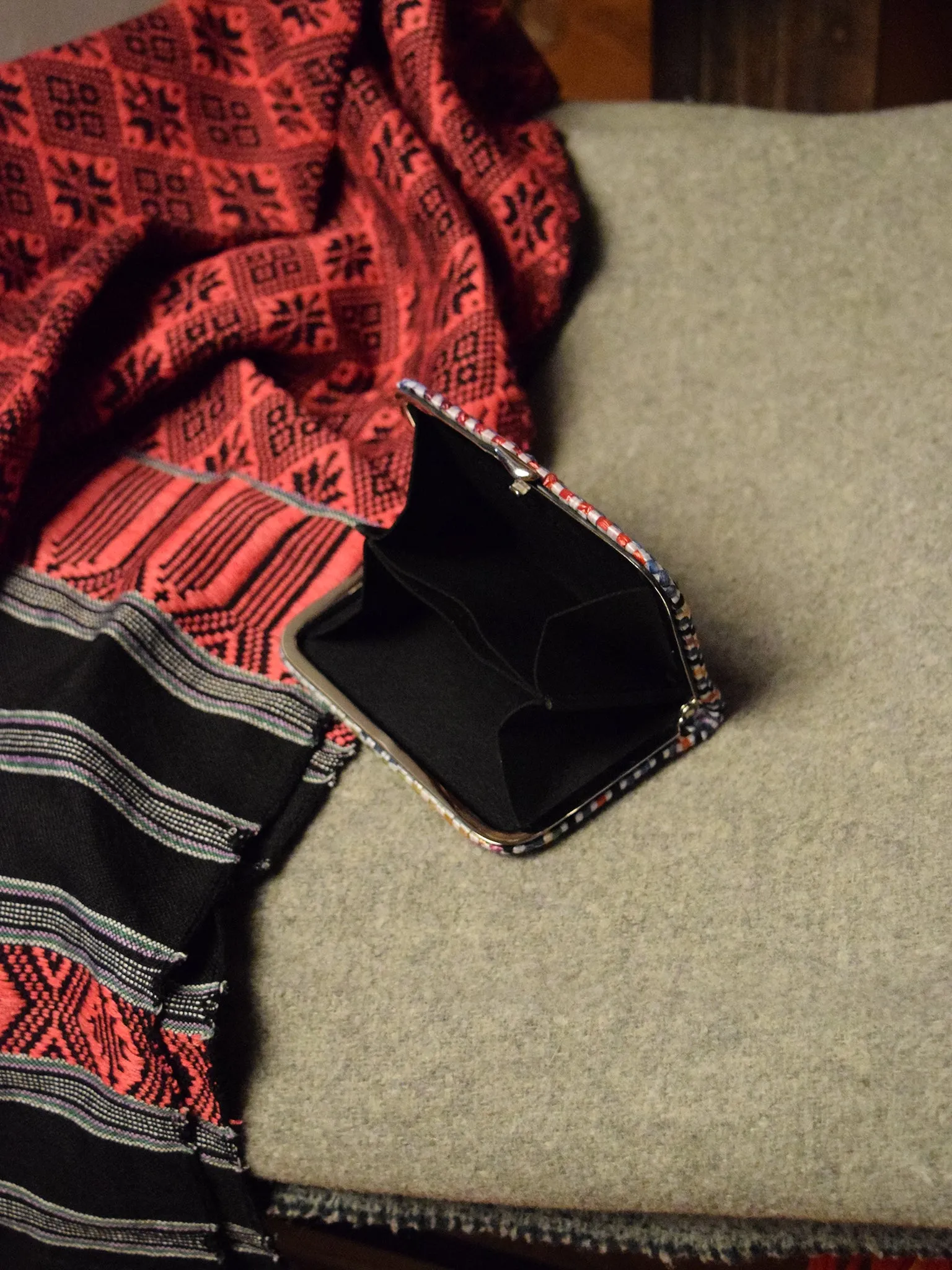 Edda wallet, indigo mix