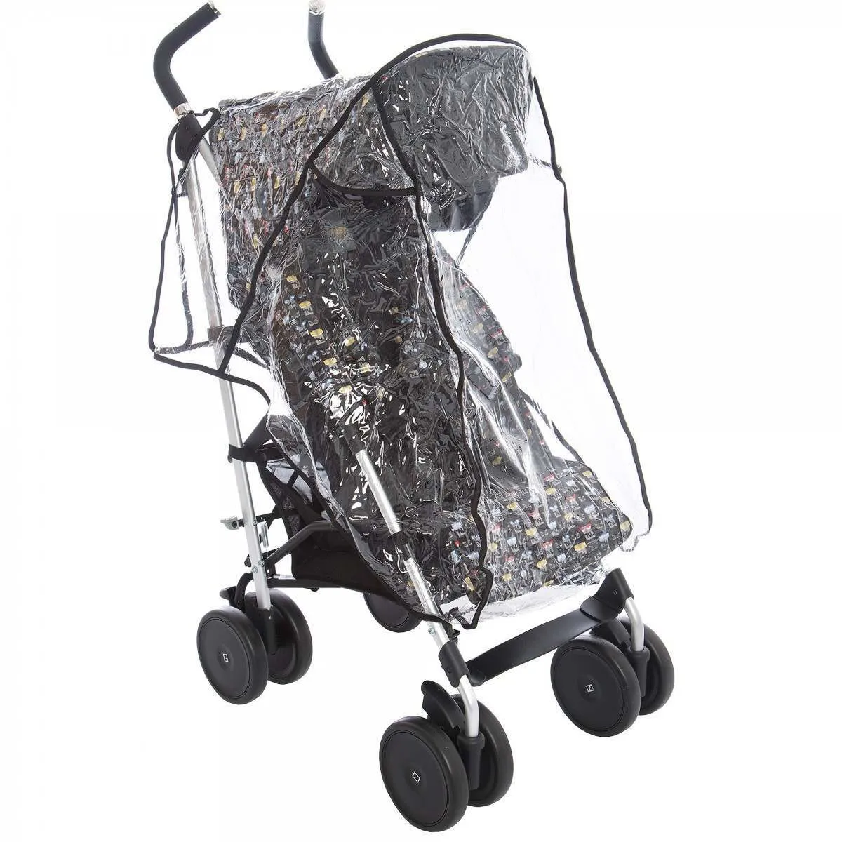 Fendi Black Monster Logo Stroller