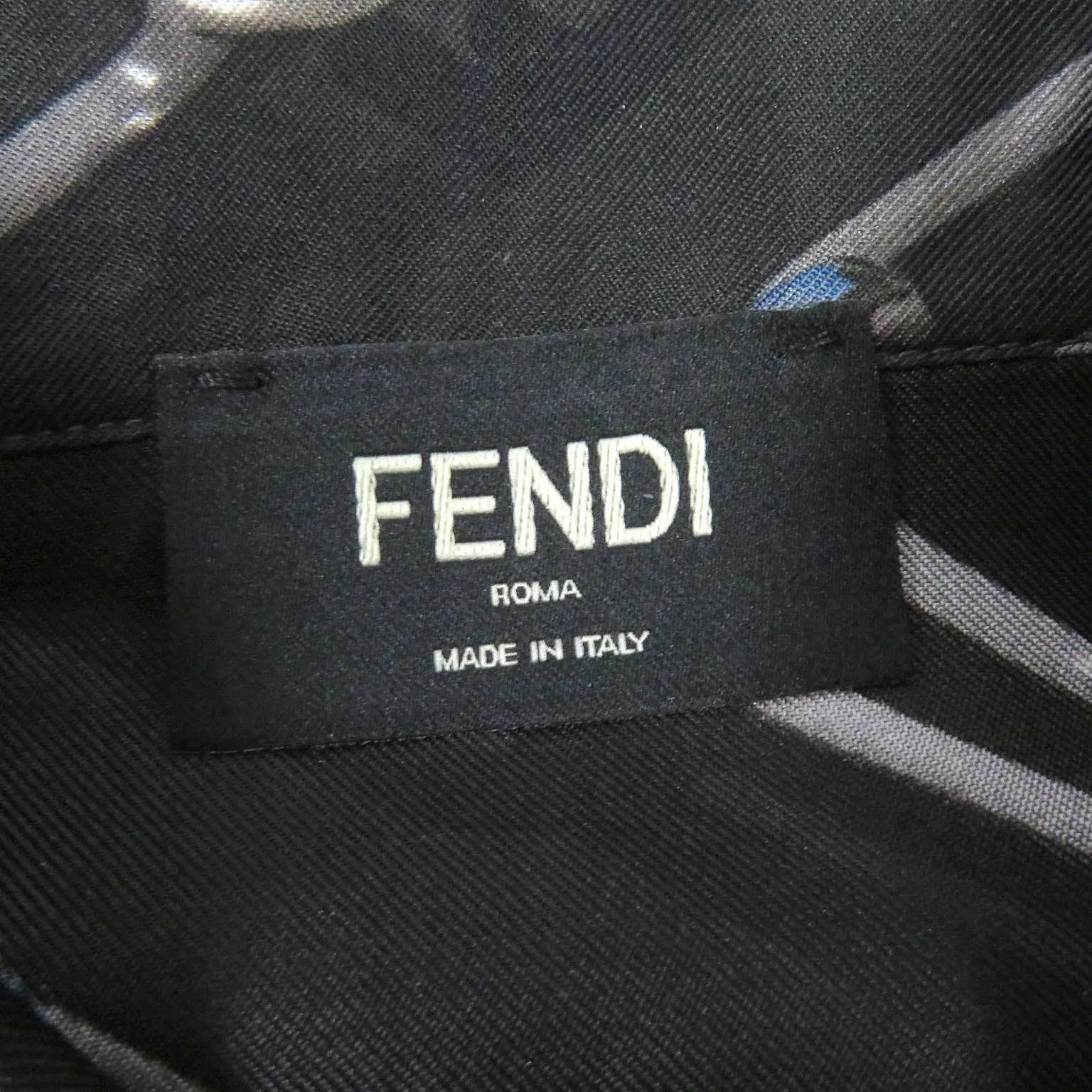 FENDI Long sleeve shirt FS0585 silk charcoal 39