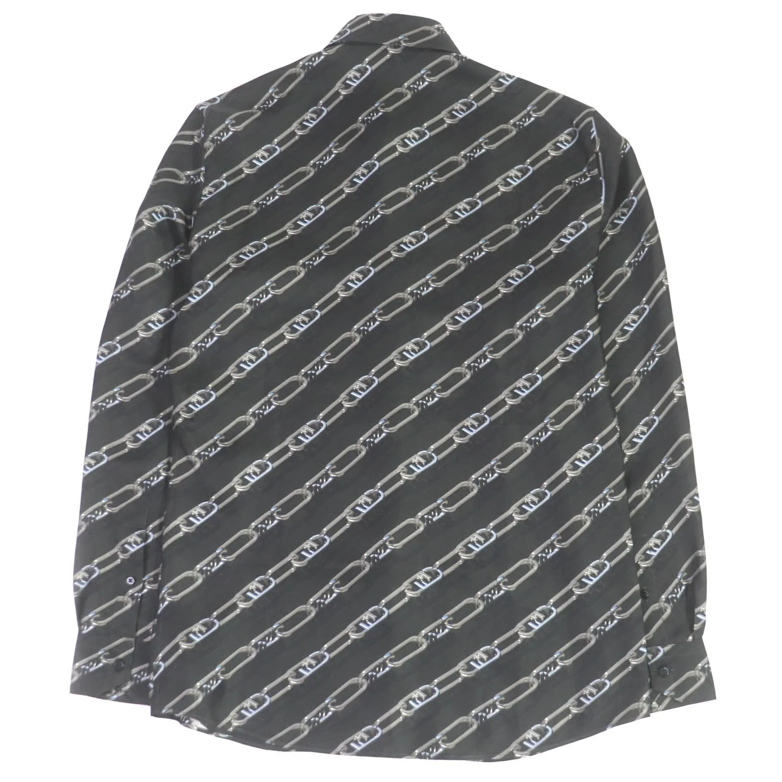FENDI Long sleeve shirt FS0585 silk charcoal 39