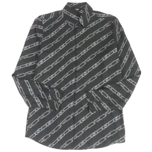 FENDI Long sleeve shirt FS0585 silk charcoal 39
