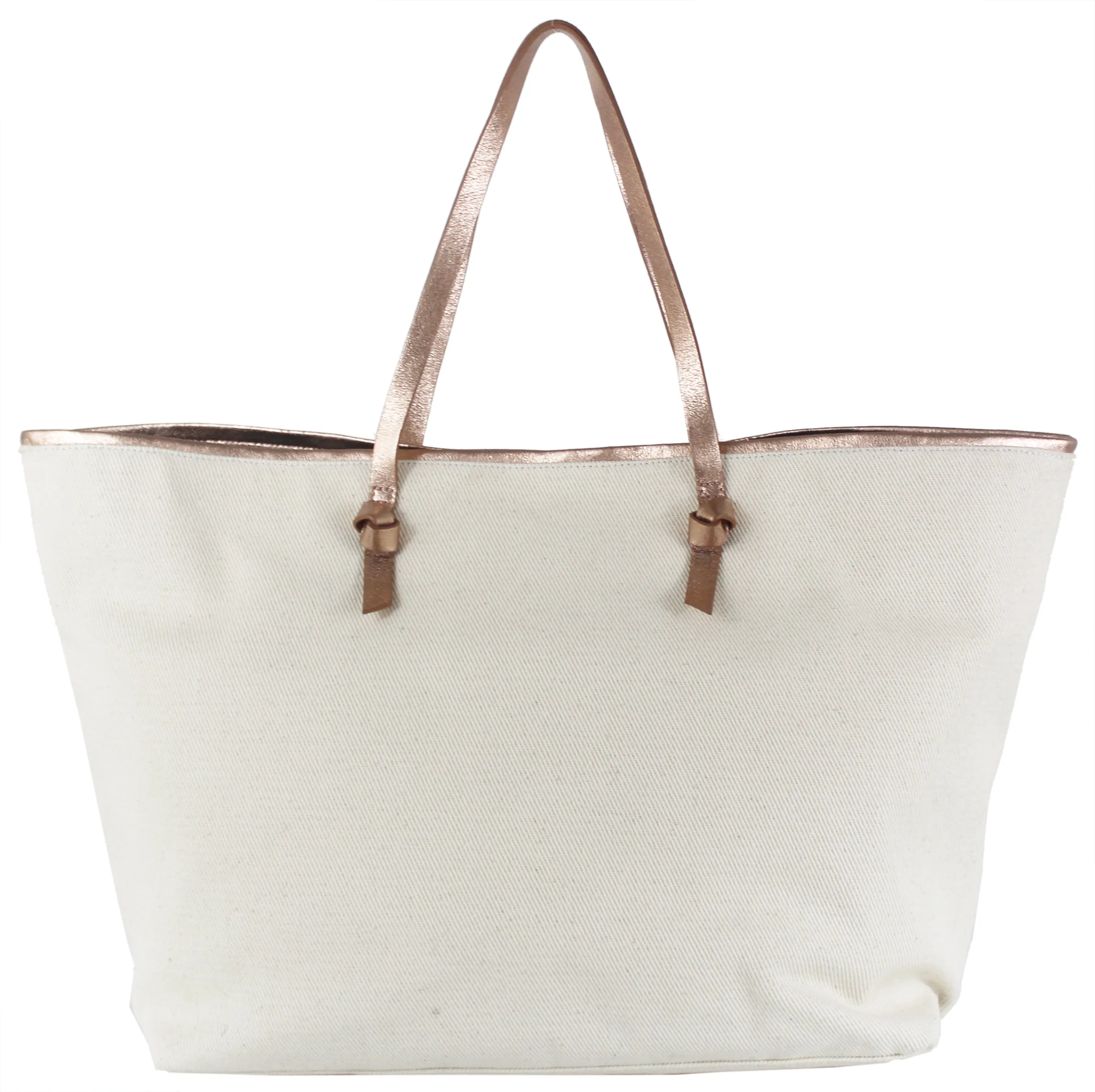 Flora Canvas Tote in Natural Cactus