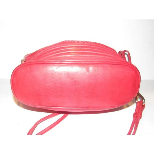 Gucci Vintage Pursesdesigner Purses Red Python Skin Leather And Red Leather Satchel