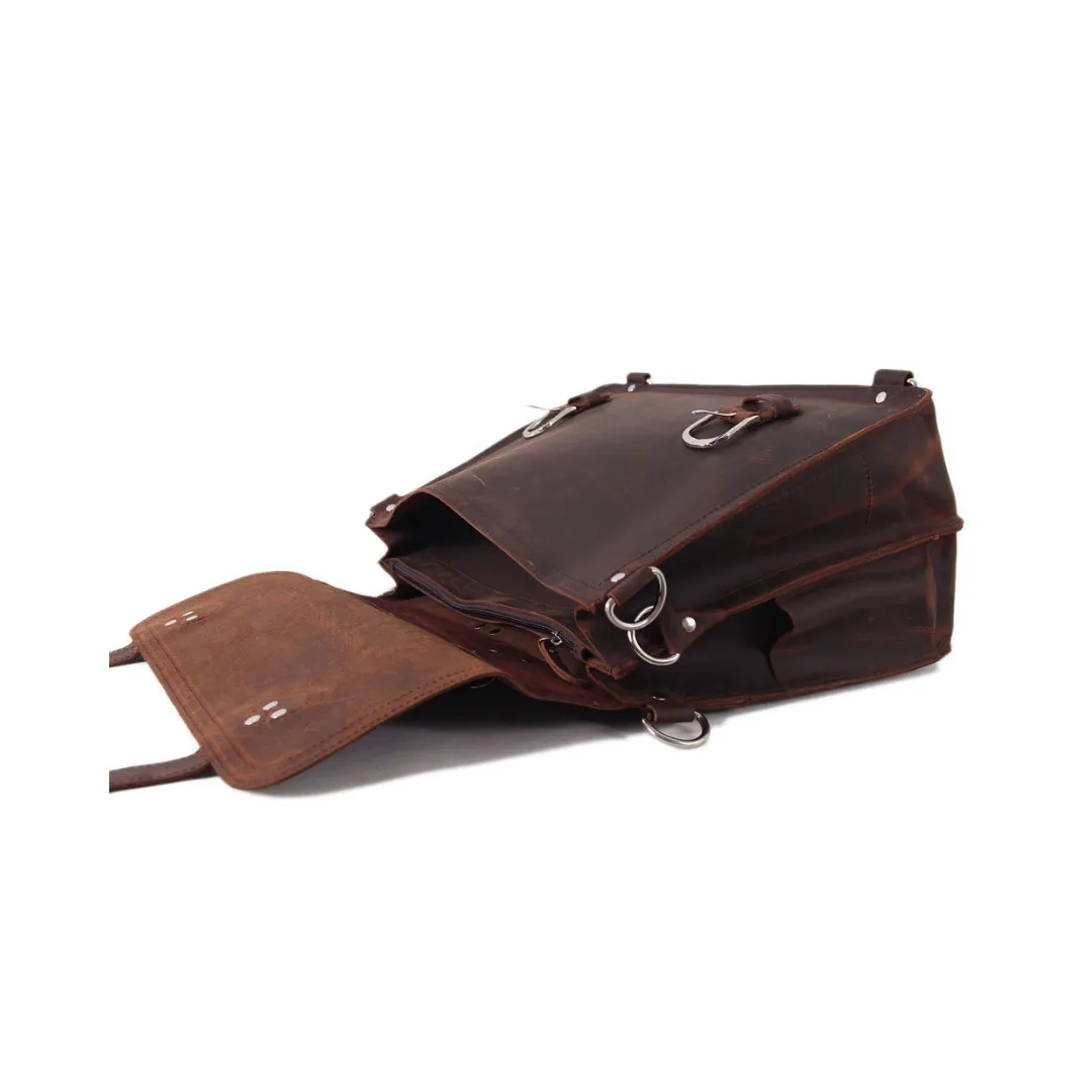 Handmade Vintage Leather Satchel/Backpack