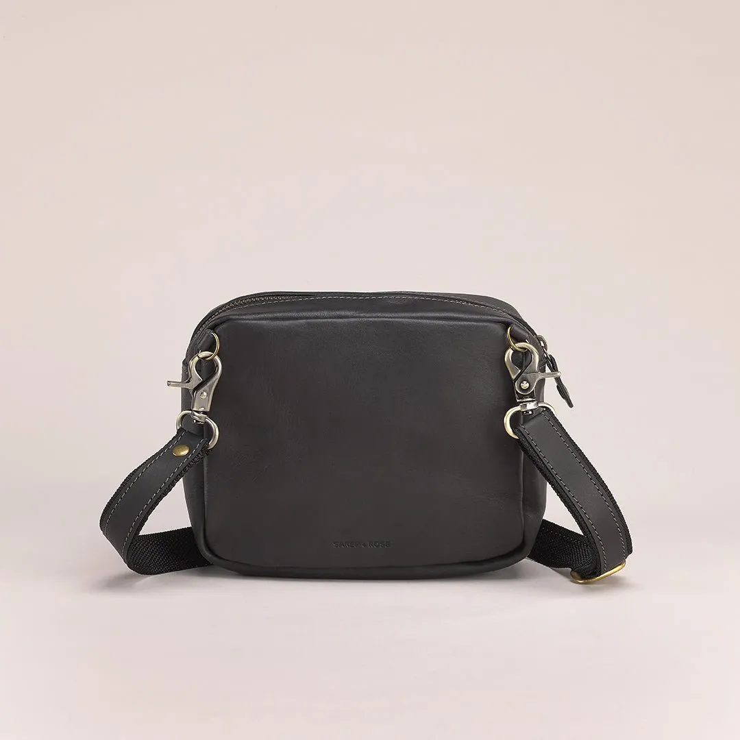 Heli Crosspack: Black   Cream Striped Country Cloth
