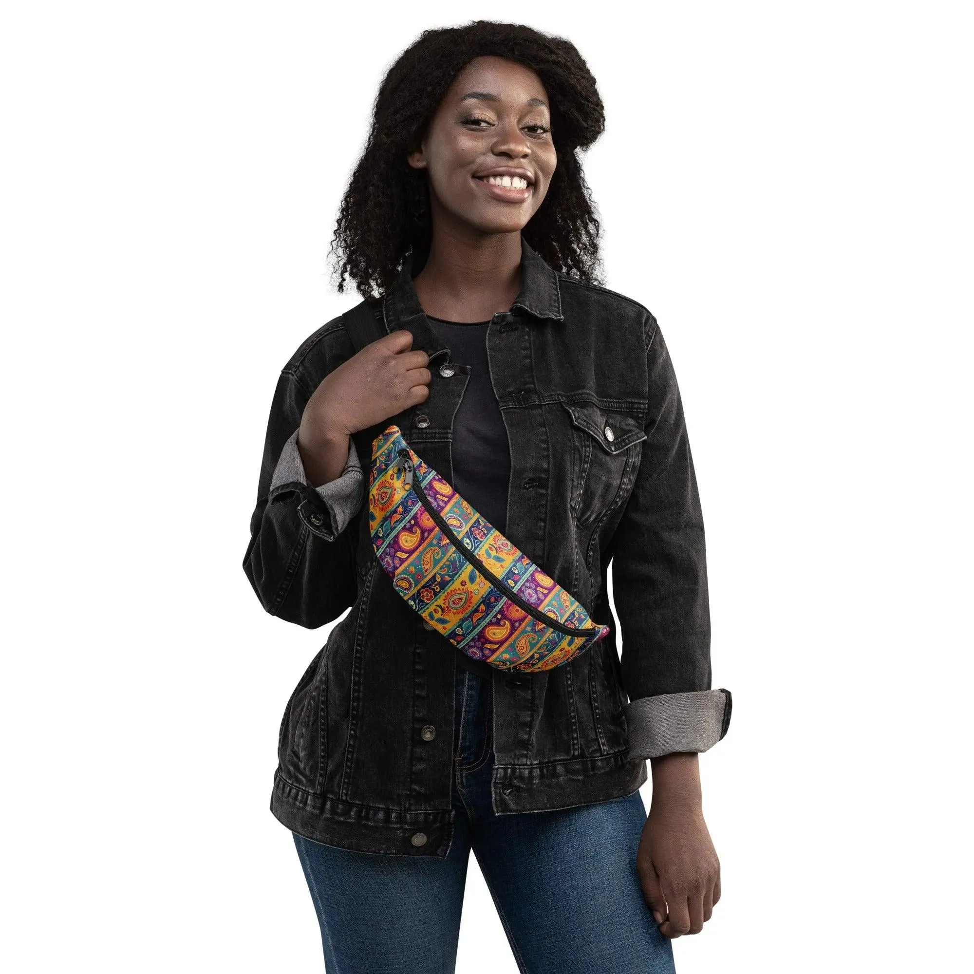 Indian Whimsical Paisley Fanny Pack