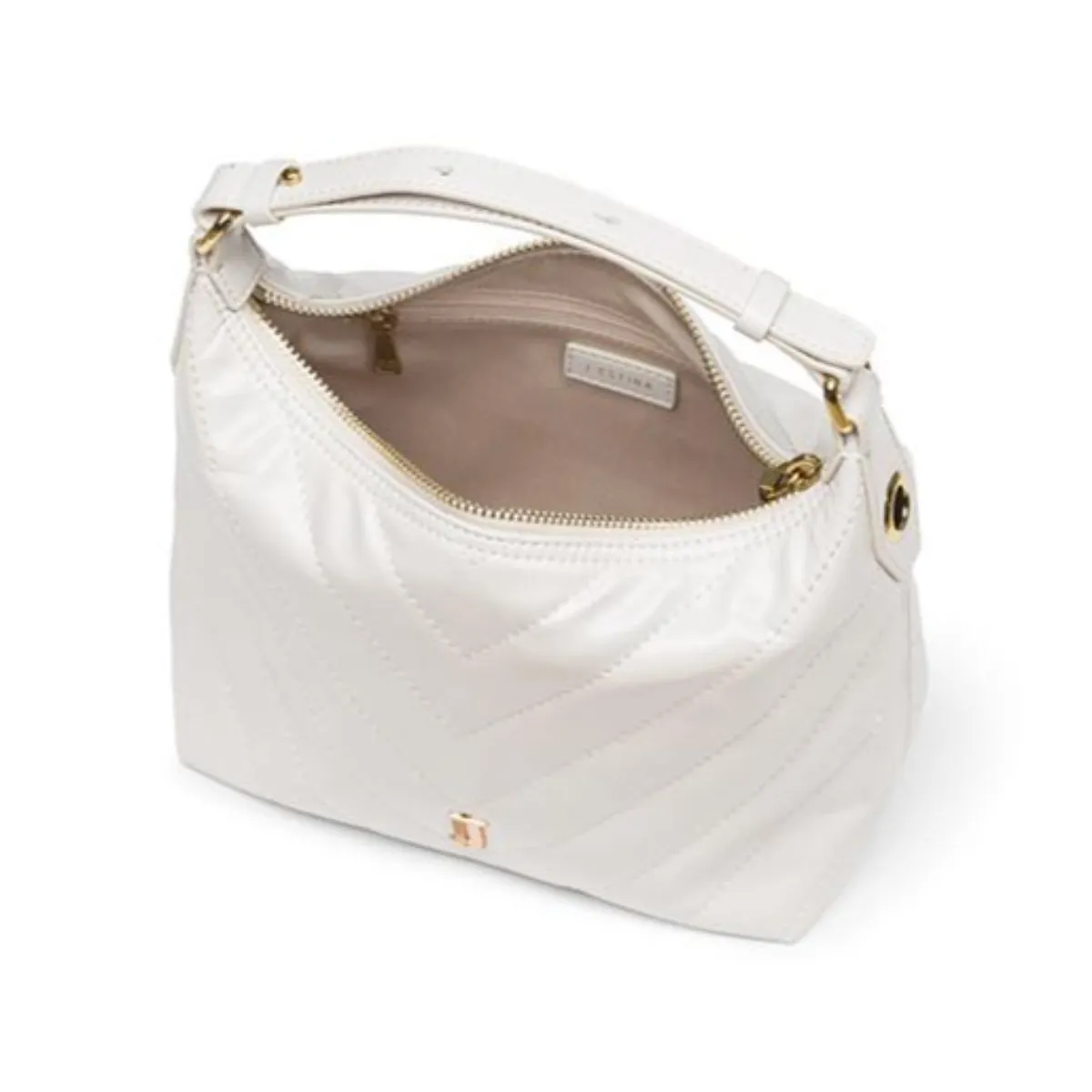 J.ESTINA ILLY SM Hobo Tote Shoulder Cross Bag White / from Seoul, Korea