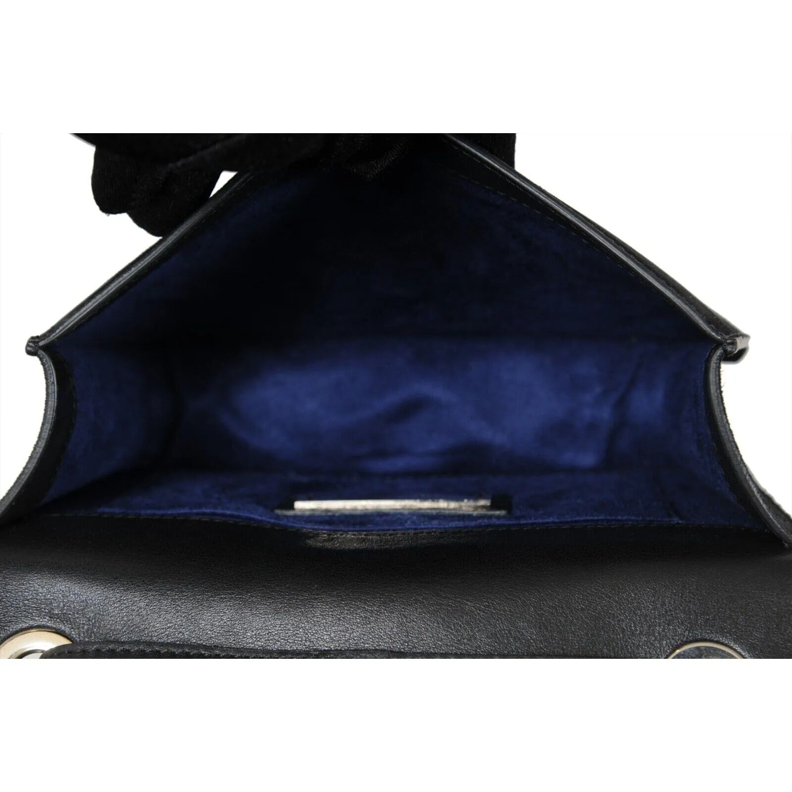 Jimmy Choo Womens Ruby Studded Black Suede Mini Top Handle Crossbody Bag