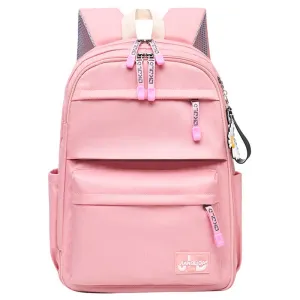 Kids Basic School Backpacks - Black Pink Blue Book Bags For Boys Girls Teenage Middle School Students Bookbag Outdoor Daypack