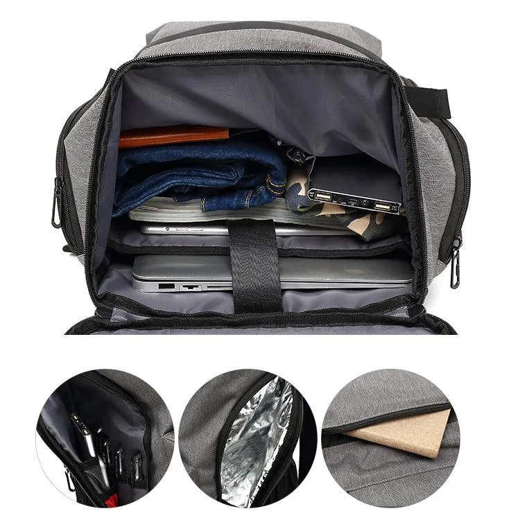 Large Capacity Multi-pocket Outdoor Backpack-Black