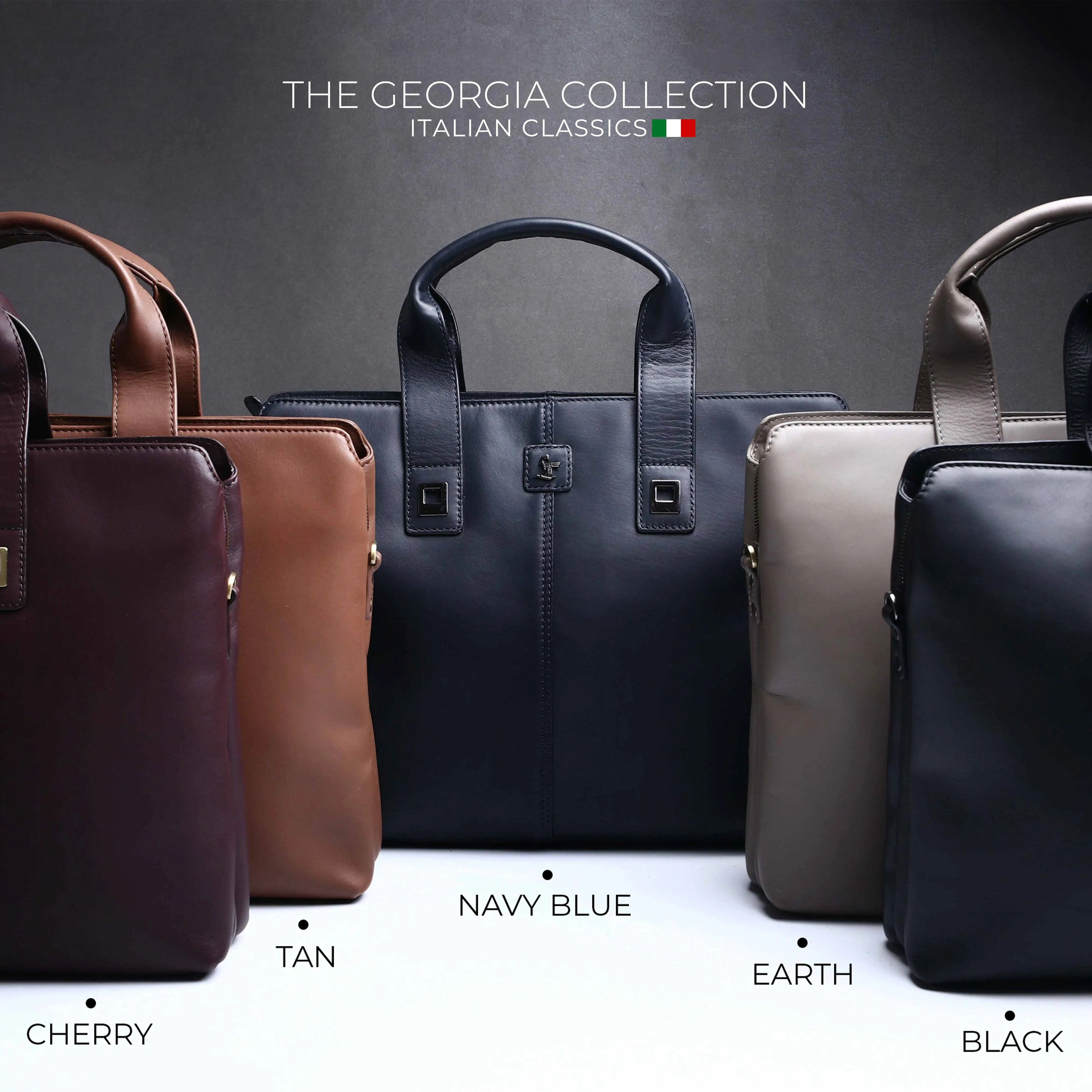 Luxury Corporate Diwali Gift | Georgia Collection | Leather Laptop Bag for Office | Colour - Beige