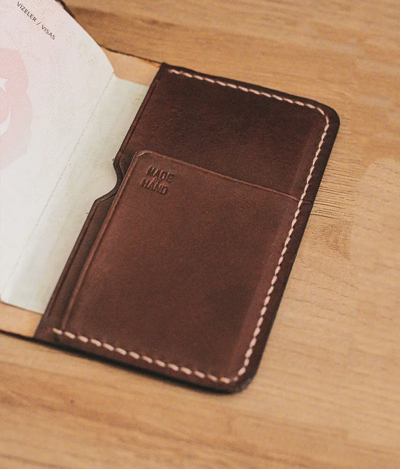 Mens Leather Travel Wallet - Senator