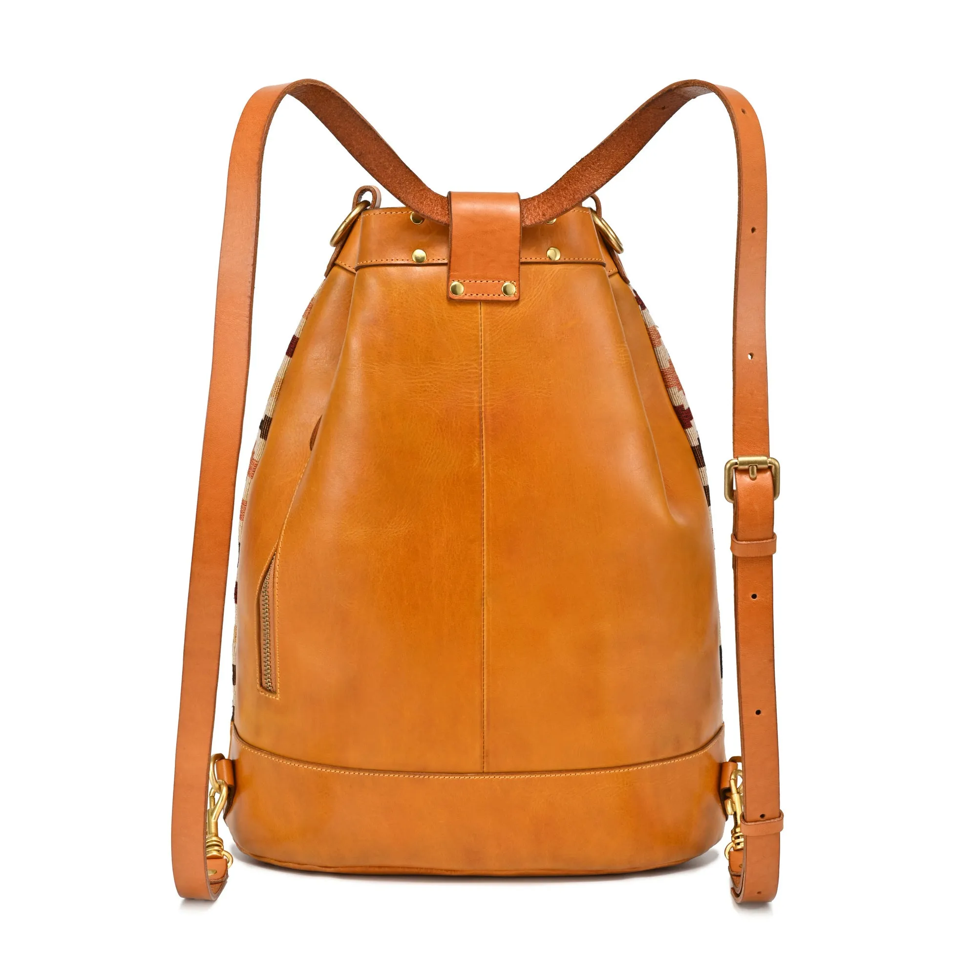 Myrtle Geometric Convertible Bucket Backpack