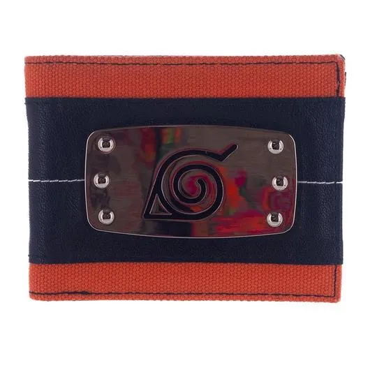 Naruto - Shippuden Metal Badge Bifold Wallet