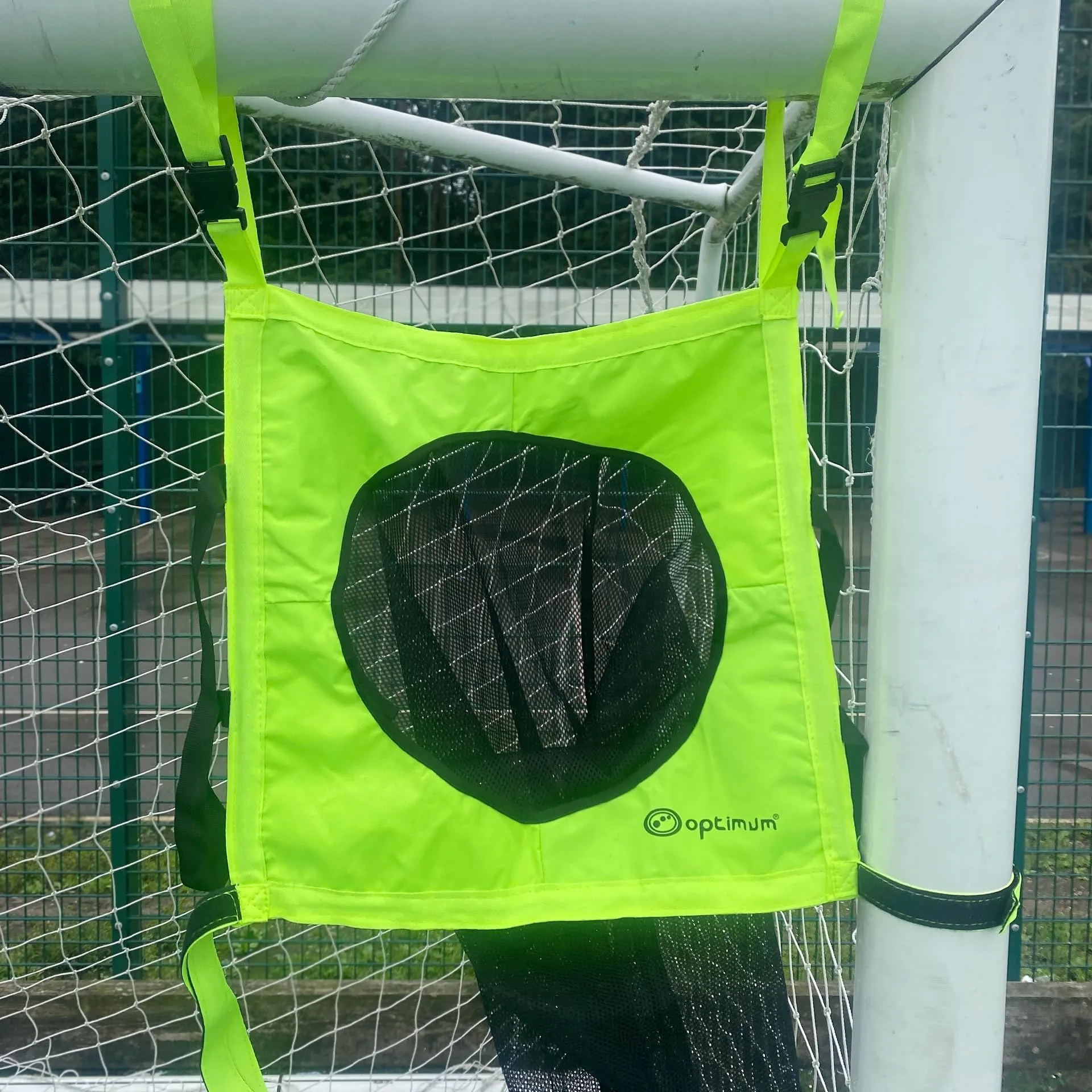 Optimum Football Soccer Target, Mesh Bag Carry Bag, Ball Carrier