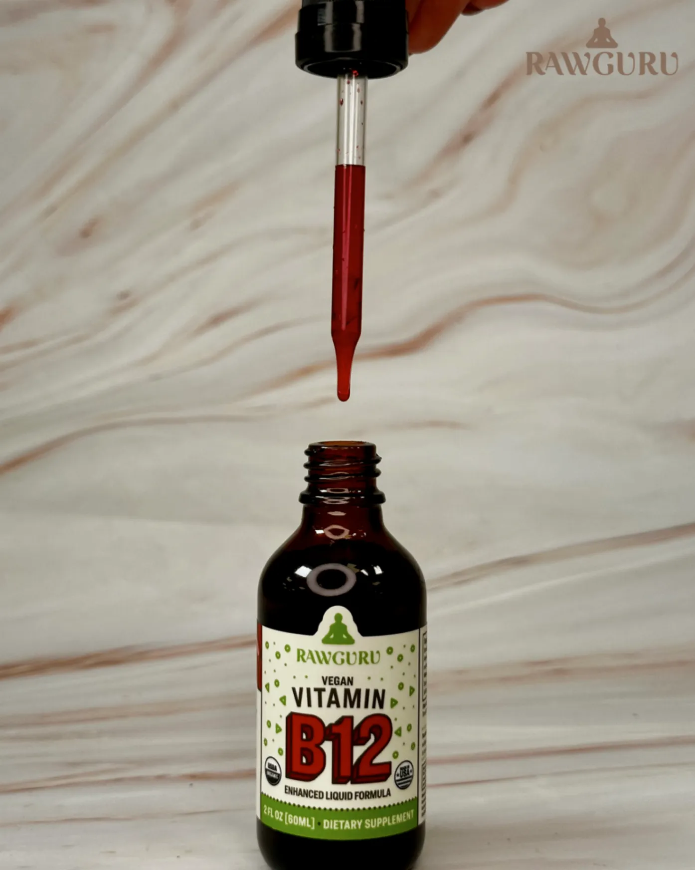 Organic Vegan Vitamin B12 Tincture (3 month supply)