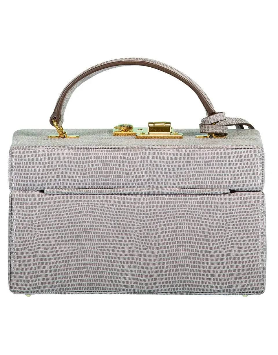 Pewter 1845 Leather Mini Trunk