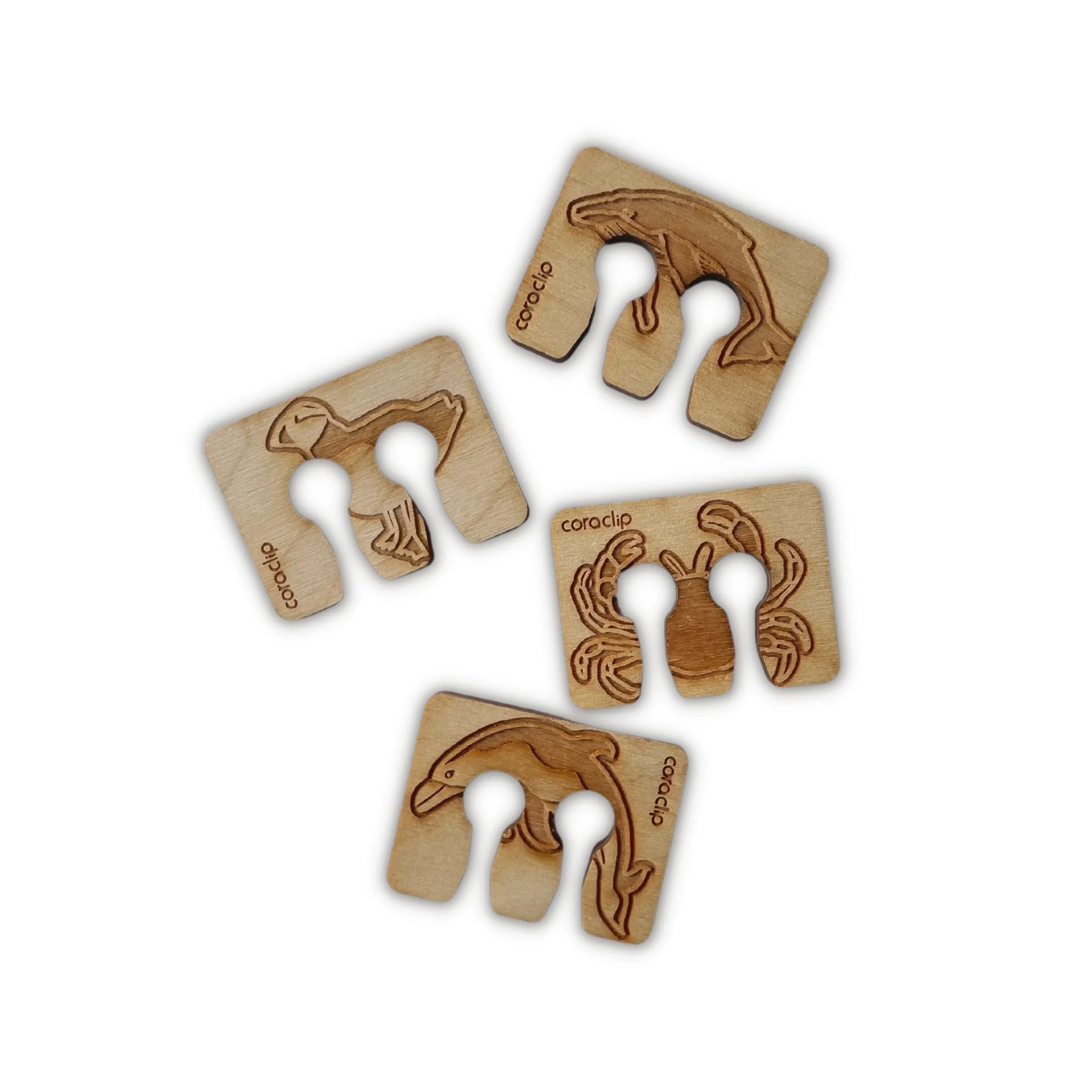 Plastic-Free Bag Clips - Set of 4 with Gift Bag