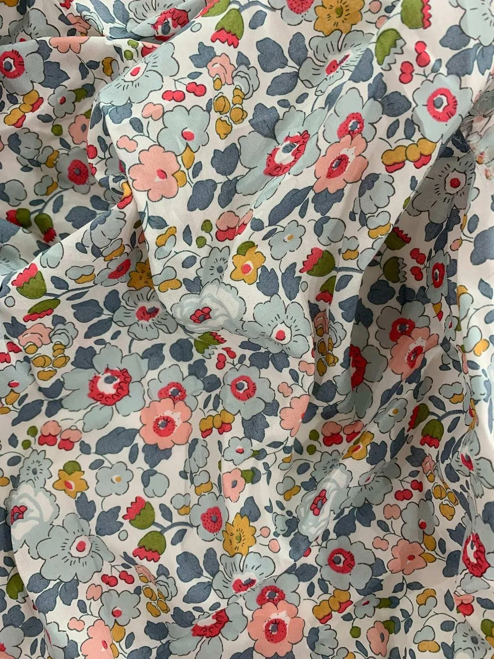 Reusable Shopping Bag made with Liberty Fabric BETSY GREY