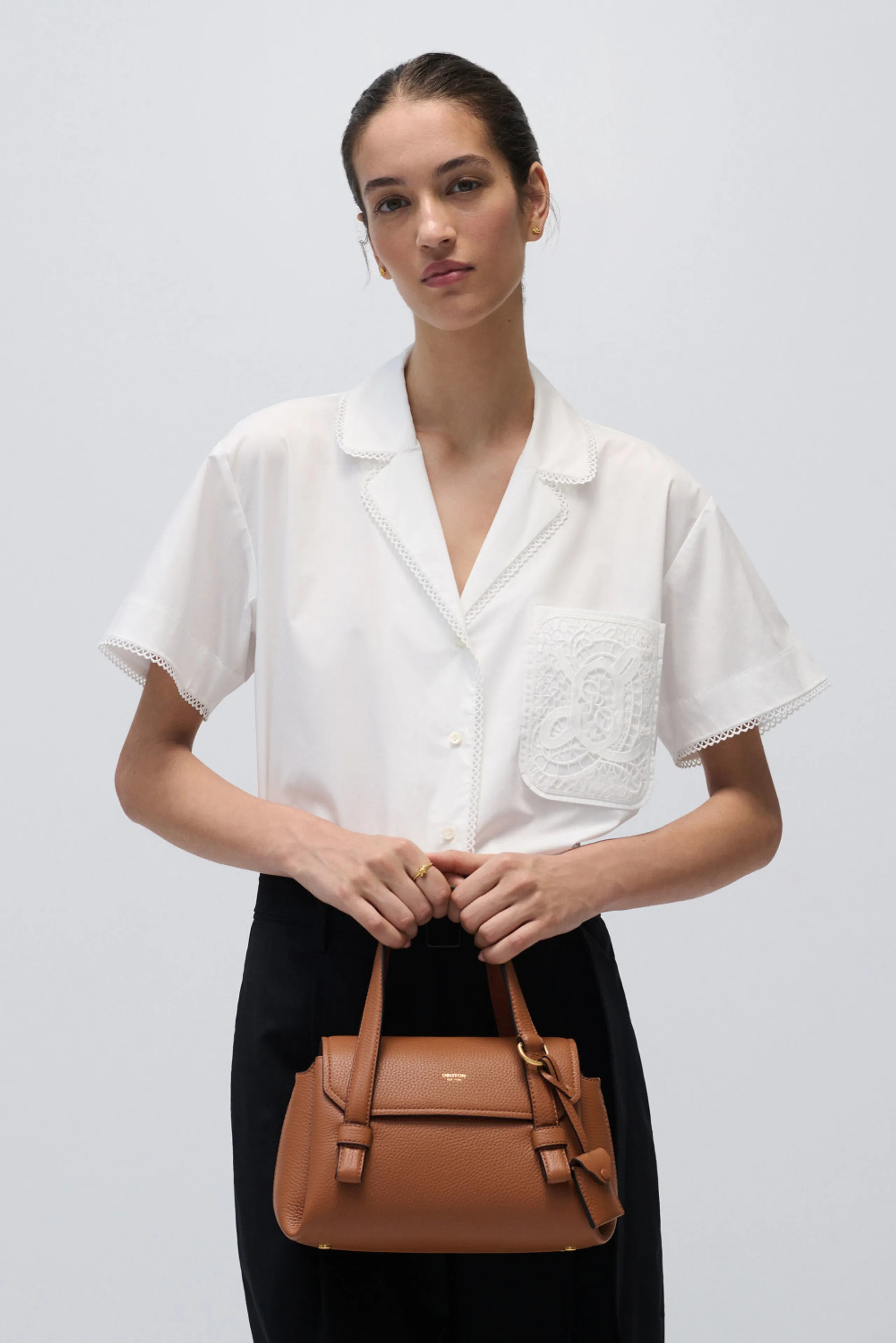 Sabine Small Day Bag in Amber