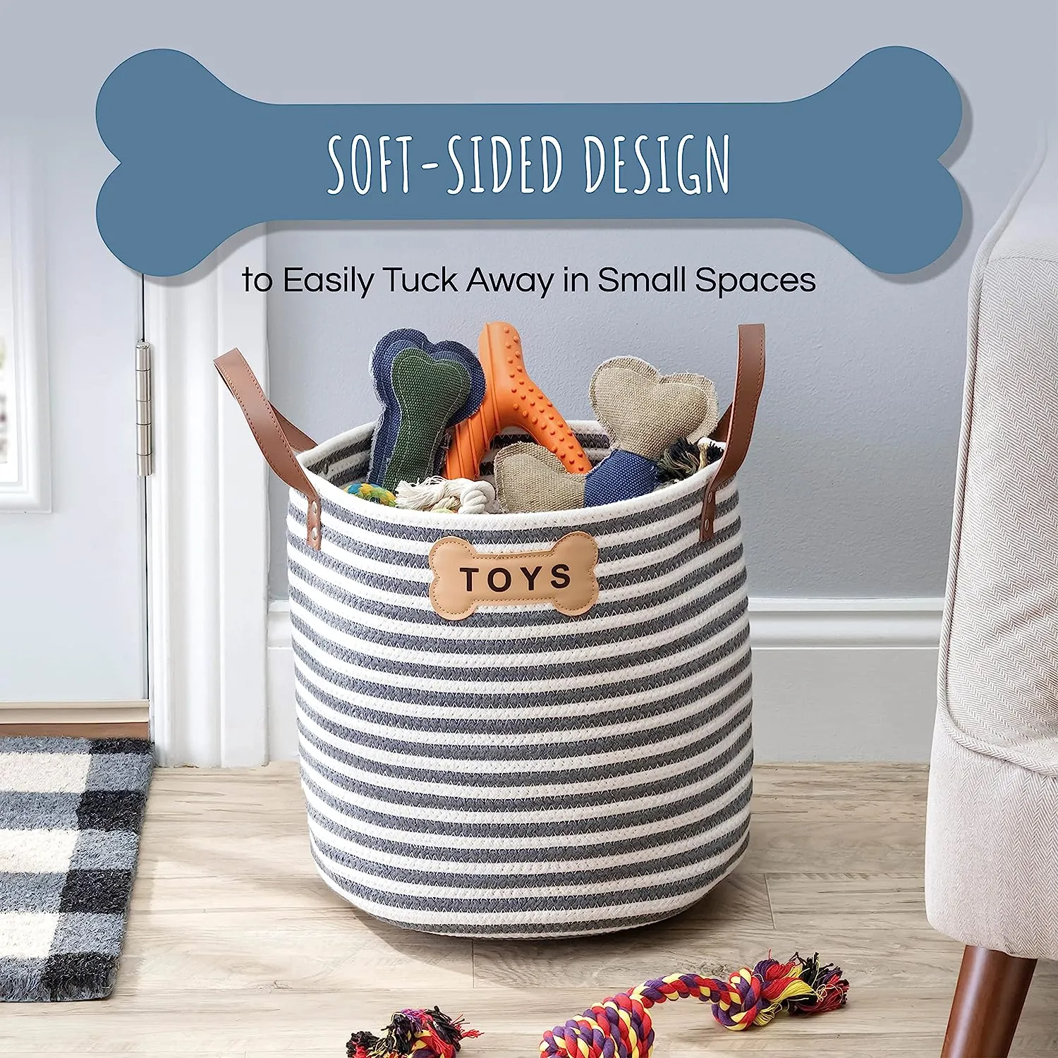 SIENNA PET TOY BASKET