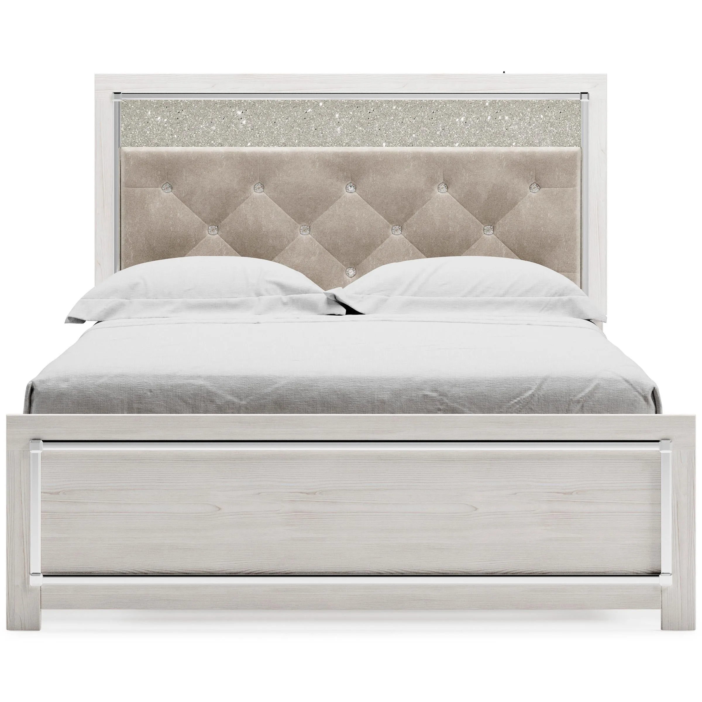 Signature Design by Ashley Altyra Queen Upholstered Panel Bed B2640-57/B2640-54/B2640-95/B100-13