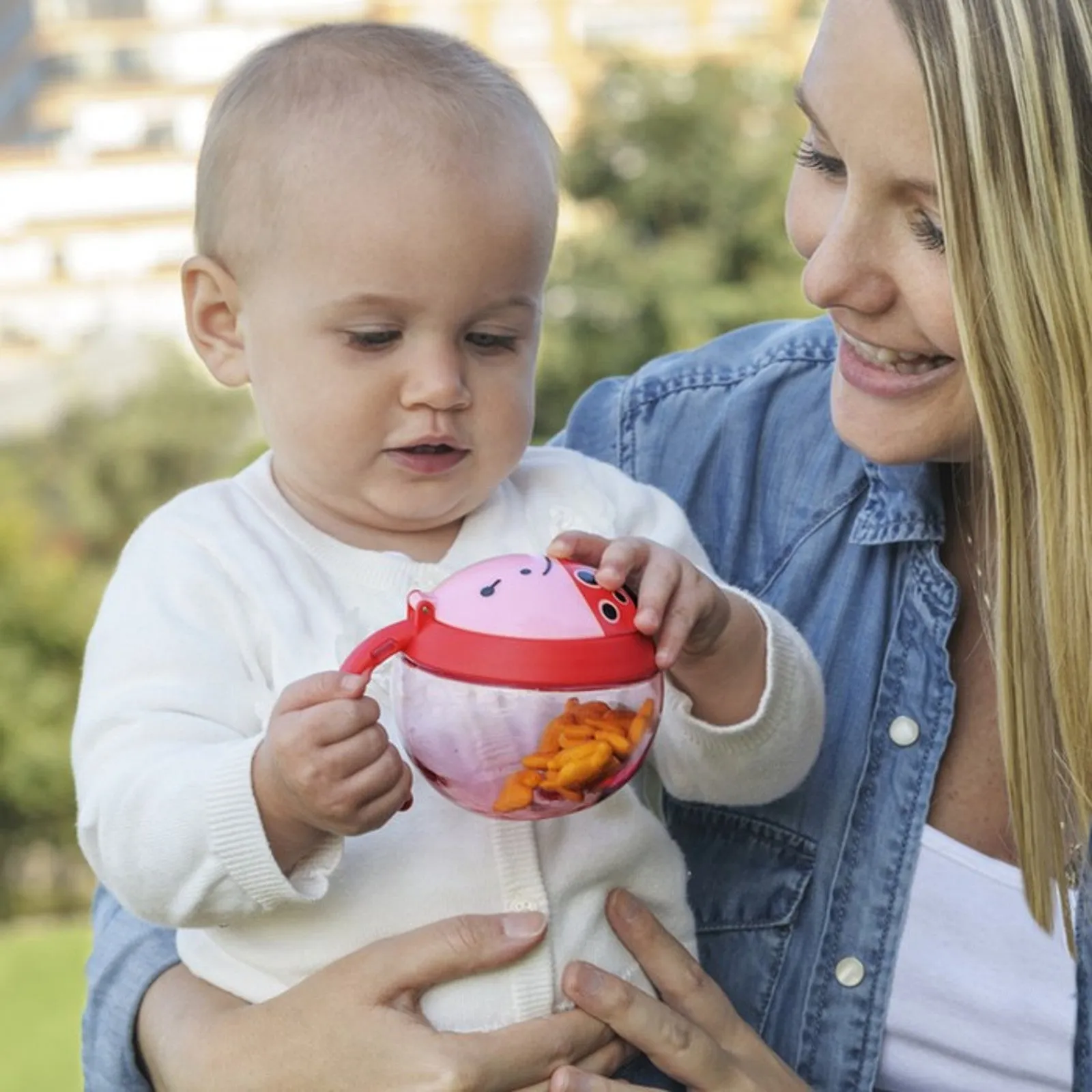 Skip Hop Zoo Snack Cup Travel Food Storage - Ladybug