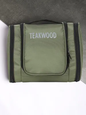 Teakwood Polyester Toiletry Kit Bag Olive Green - Clearance sale