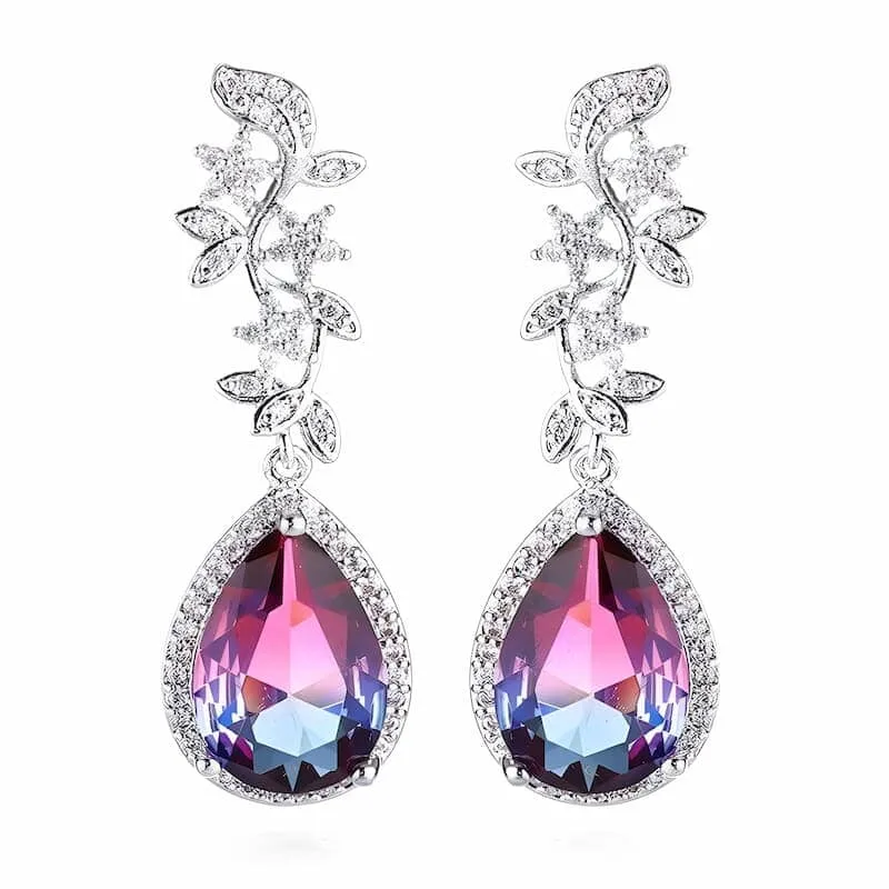 The Aurora Crystal Drop Earrings